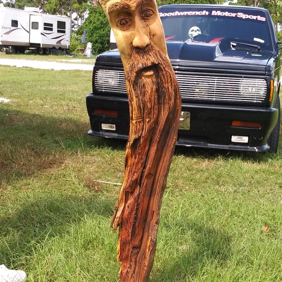 Caesar Branch wood spirit hand carved